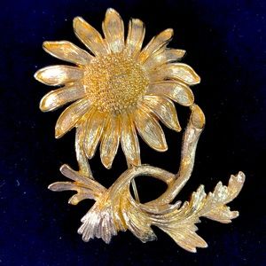 Monet Sunflower Pin